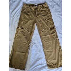 Vervet Blue Y2K Wide Leg HR Cargo Pants  Streetwear Oversized Utility Pockets